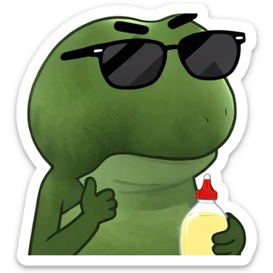 Diddy with baby oil sticker