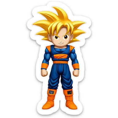 Goku super duper saiyan sticker