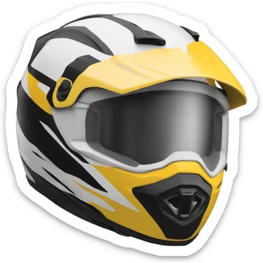Motocross helmet sticker
