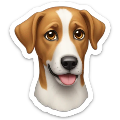 Un chien en costard sticker