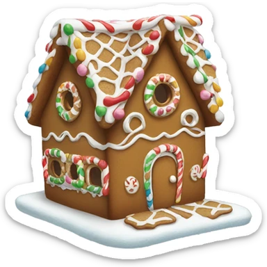Gingerbread house sticker