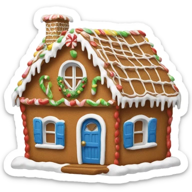 Gingerbread house sticker
