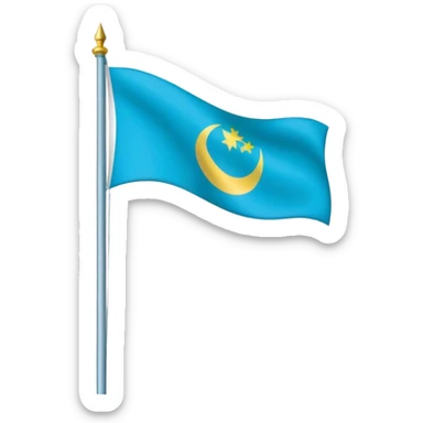 The Crimean Tatar flag sticker