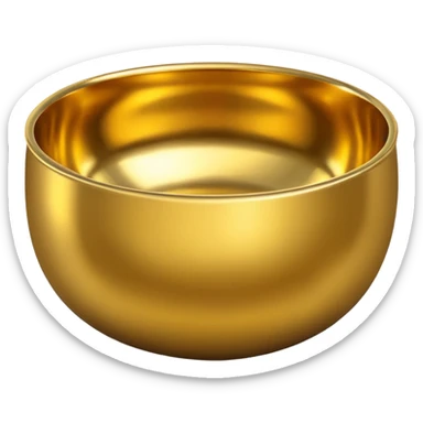shiny gold bowl sticker