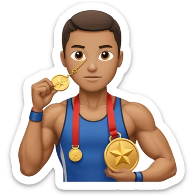 Champion with all respect sticker