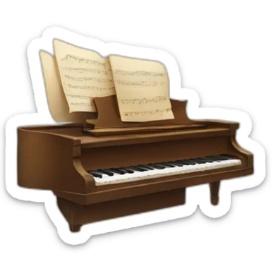 Note de piano fa sticker