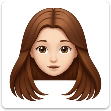 Girl flipping hair sticker