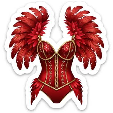 cabaret costume sticker