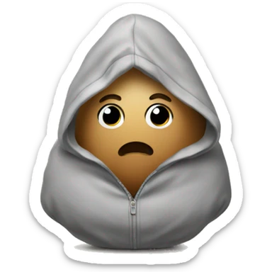 Potato with a hoodie sticker