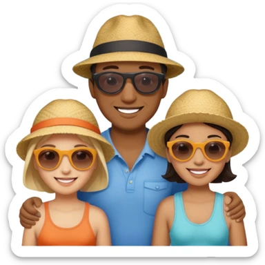 tourist familty sticker