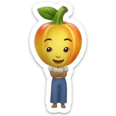 Dos Lulos de fruta como pareja  sticker