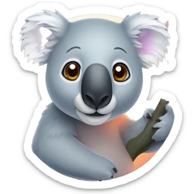koala through thermal optic sticker