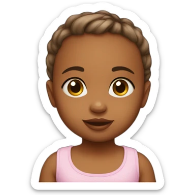baby girl 6 months old sticker