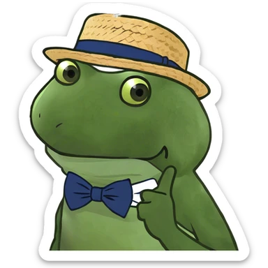 Pink and white strawberry cow sticker