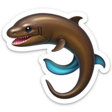 Hyper-realistic photo-realistic real life real electric Eel sticker