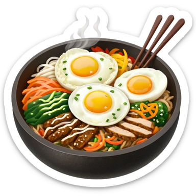 Create an emoji for Korean ishiyaki bibinba   sticker