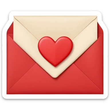 love letter valentines day sticker