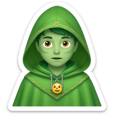 grenouille humaine avec un ponchos  sticker