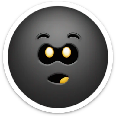 Cœur noir brisé sticker