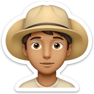 cool boy in stadium hat sticker