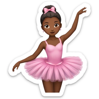 Black skin ballerina sticker
