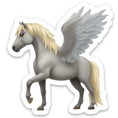 a horse with wings sticker