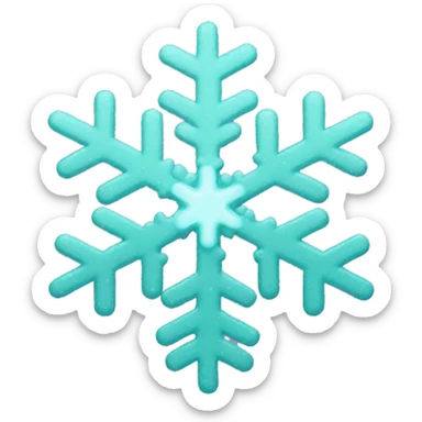 Disco snowflake sticker