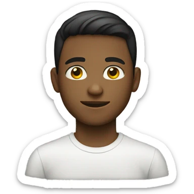 17 year old boy,white sticker