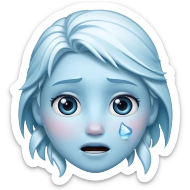 cold expression emoji character moving sticker