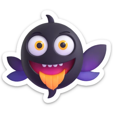 surprised streamer with dramatic lighting sticker