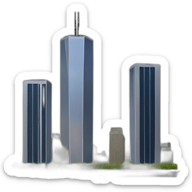 World Trade Center twin towers 2001 sticker