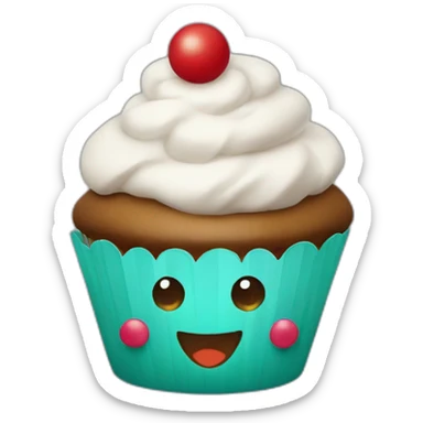 Happy Christmas cupcake sticker