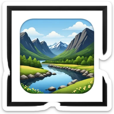 Norwegian nature sticker