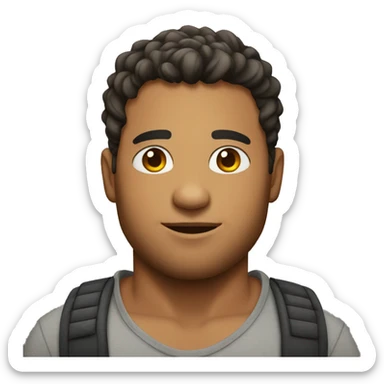 Handsome guy with a big belly sticker