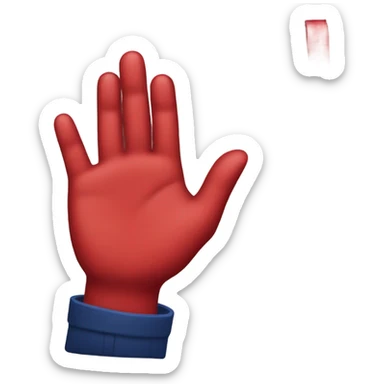 a hand with a red manicure holds a dark blue diary sticker