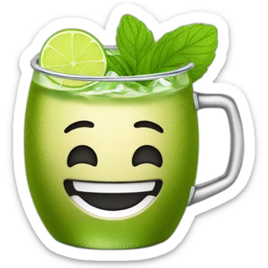 Moscow mule smiling sticker