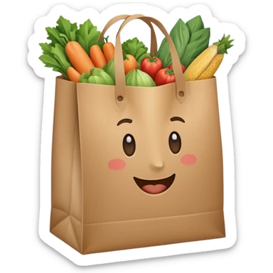 grocery bag sticker