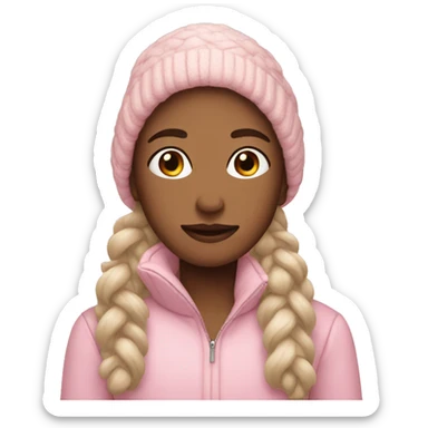 light pink winter  sticker