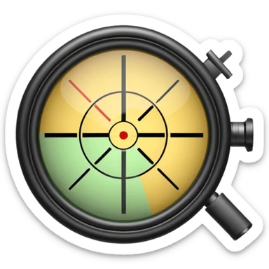 gun sight crosshairs sticker