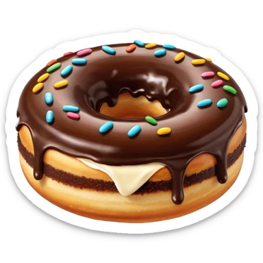 donuts chocolate topping sticker