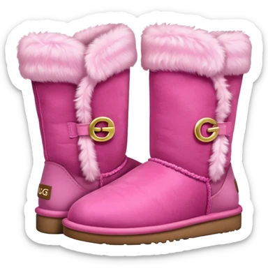 pink uggs sticker