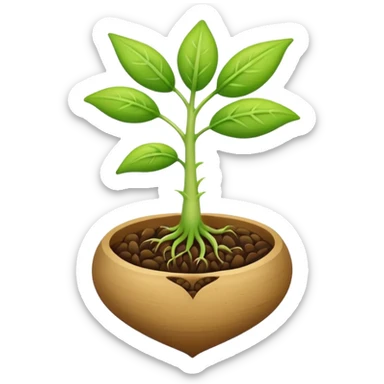 Germinating seed sticker