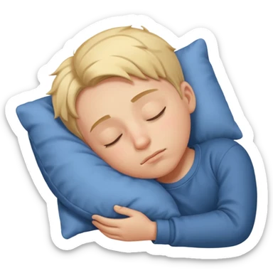The boy who is asleep sticker