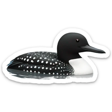 Common loon sticker