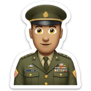 family guy in army uniform sticker