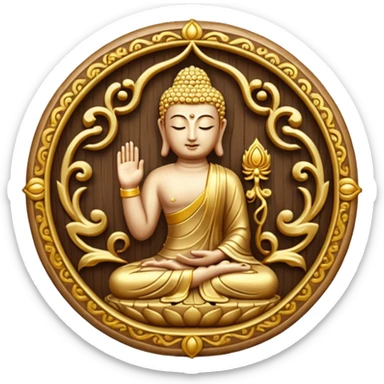 Staff of Budha sticker