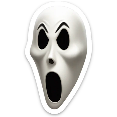 movie scream mask horror sticker