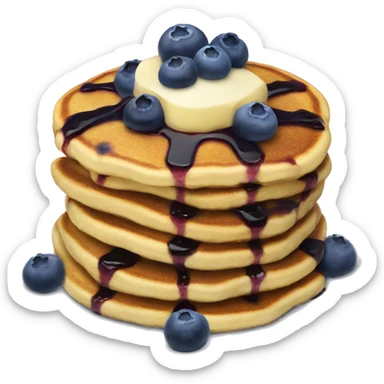 Blueberry pancakes  sticker