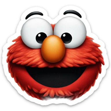 Elmo giving a side eye sticker
