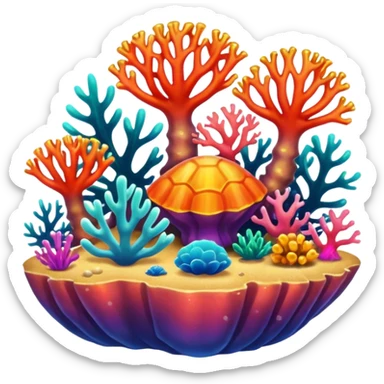 Coral Reef Treasure sticker
